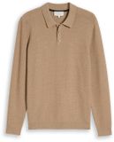 Tom Tailor Gebreide trui met polokraag - Maat S - hazel brown melange