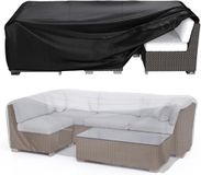 Brosyda Afdekking voor tuinmeubelen, 200 x 160 x 70 cm, 600D duurzaam Oxford, afdekking voor buiten, met luchtuitgang, uv-bescherming, waterdicht, bankovertrek voor buiten