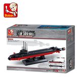 Sluban M38-B0391 Nuclear Submarine Atoomonderzeeër, meerkleurig, M