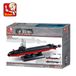 Sluban M38-B0391 Nuclear Submarine Atoomonderzeeër, meerkleurig, M
