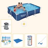 Bestway Rechthoekig Steel Pro Zwembad - 300 x 201 x 66 cm - Blauw