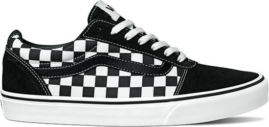 Vans Ward Sneakers Heren - Maat 44 - Checkered Black/True White