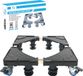 Fleau Home Machine à laver surélevée PRO - Max 500KG - Avec roues - Réglable - Sèche-linge, Réfrigérateur Armoire - Rouleur pour appareils électroménagers - Kit d'empilage - Meuble en applique - Noir