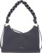 Coccinelle Leren schoudertas Boheme Grana Double Shoulder Bag Stove / Midn. Blue blauwgrijs