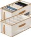 Merkloos Garderobe Organizer - Opbergtas Kast - Kleding Opbergen - 5 Compartimenten - 116 x 253 cm - Grijs