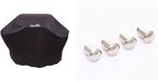 Housse universelle résistante aux intempéries pour grill à gaz 3 et 4 brûleurs et crochet Gear Trax - Argent