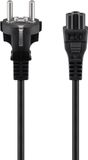 Goobay Mains Cable with Safety Plug, 2 m, black