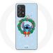 Maniacase Hoesje voor Samsung Galaxy A33 5G Stitch sneeuw merry christmas blauw