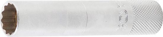 Bougiedop 14 mm 3/8" (12-kant) lengte 90 mm - Magnetisch - BGS 2446