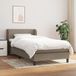 Maison Exclusive - Boxspringbed met matras, taupe, 90x200 cm, textiel