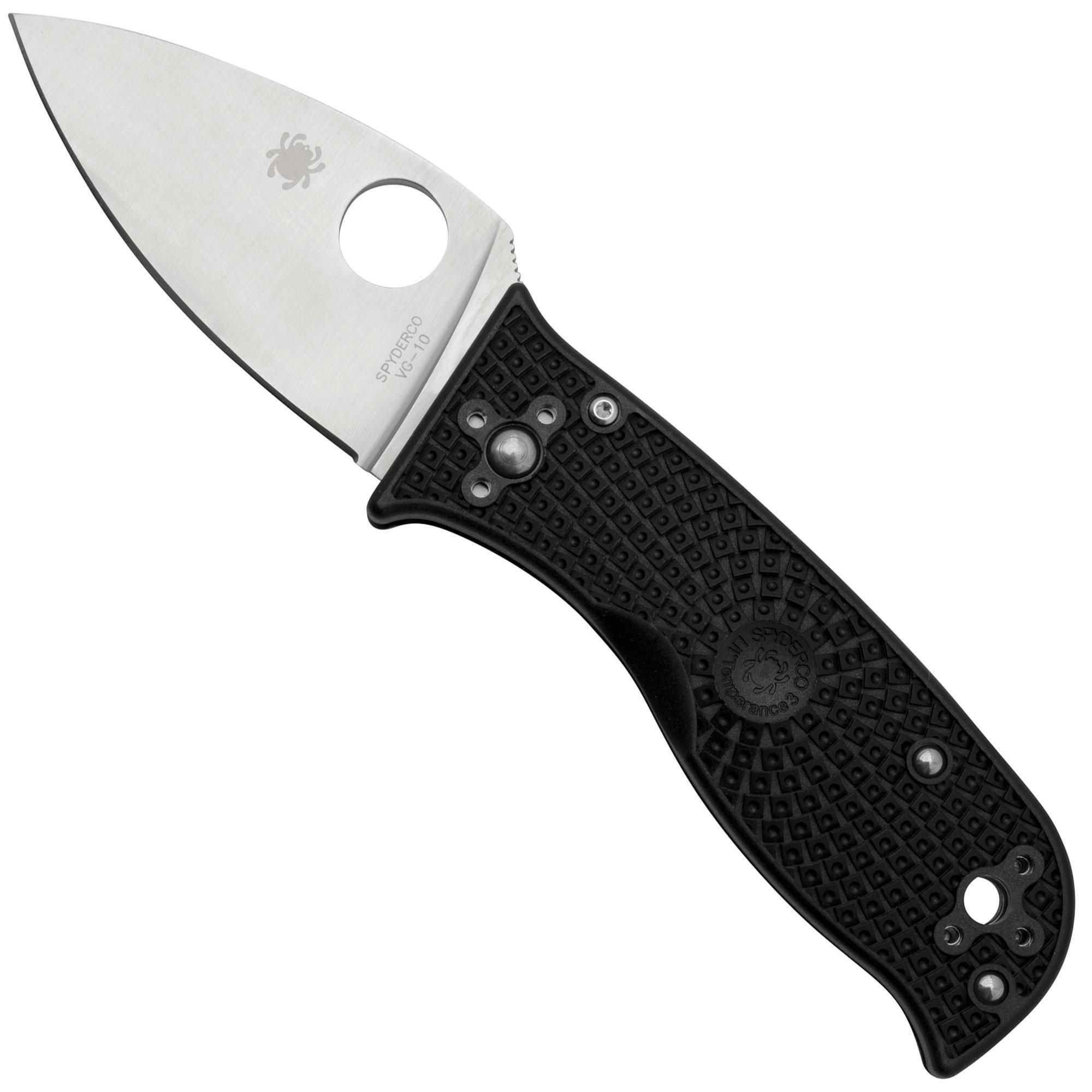 Spyderco Lil' Temperance 3 Lightweight C69PBK3 zakmes, Sal Glesser design