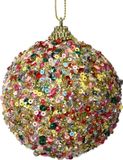 Merkloos / Sans marque Kaemingk B.V. Kerstbal foam d8 cm multi kerst