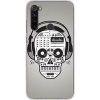 1001 coques Xiaomi Redmi Note 8T Skull music bedrukt siliconen hoesje
