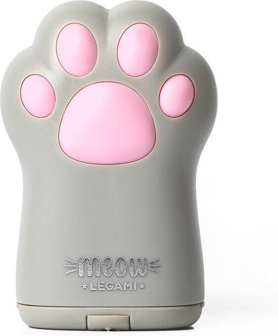 Legami Meow Puntenslijper Kat Poot Grijs - Met Opvangbak