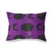BonaMaison Paars-Zwart Decoratieve Kussensloop, Kussenhoezen Bank, Decoratieve Kussenhoesjes, Kussensloop; Sofa, Slaapkamer, Kantoor, Auto 45x60 Cm - Ontworpen en vervaardigd in Turkije