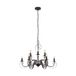 Lindby - kroonluchter - 9lichts - Metaal - H: 54 cm - E14 - roestbruin