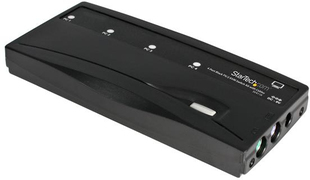 StarTech.com 4-Poort PS/2 KVM-switch Set met Kabels Zwart