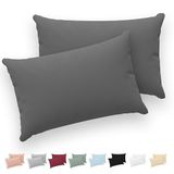 Twinzen® Kussensloop 50x70 (Set van 2) - 100% Katoen Jersey
