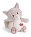NICI 49407 Love Cat Fluffy knuffeldier 25 cm grijs