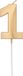 Folat - Kaars cijfer 1 glamour goud metallic 7 cm