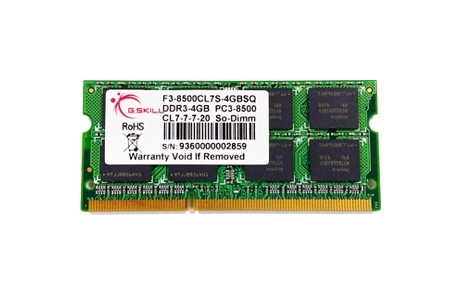 g.skill 4GB DDR3 204-pin SO-DIMM