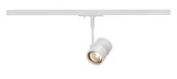 SLV 1-fase systeem armatuur BIMA 1 / spot, led spot, plafondspot, plafondarmatuur, railsysteem, binnenverlichting / GU10 50W wit