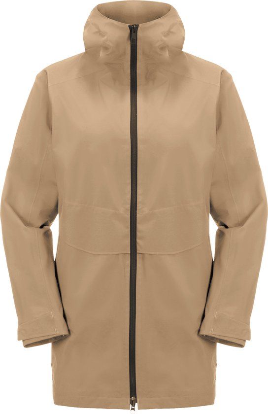 Jack Wolfskin MAINKAI LONG JKT W Dames Outdoorjas - sand storm - Maat M