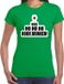 Bellatio Decorations Niks ho ho ho fout Kerst wijn t-shirt - groen - dames - Kerst t-shirt / Kerst outfit L