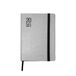 MITAMA Kalender zilver zwart – weekplanner – 18 maanden september 2023 – februari 2025 – 158 pagina's + 50 extra inhoud – binnenzak + bijpassend potlood – 15 x 21 cm