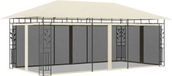 vidaXL Prieel met klamboe crème 6x3x2,73 m