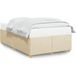 Maison Exclusive - Sommier sans matelas, couleur crème, 120 x 190 cm, tissu