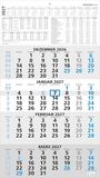 4-Monatskalender Neumann Verlage 4-Monatskalender blau 2027