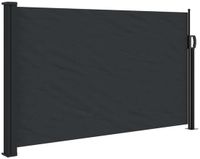 vidaXL Windscherm uittrekbaar 120x500 cm zwart