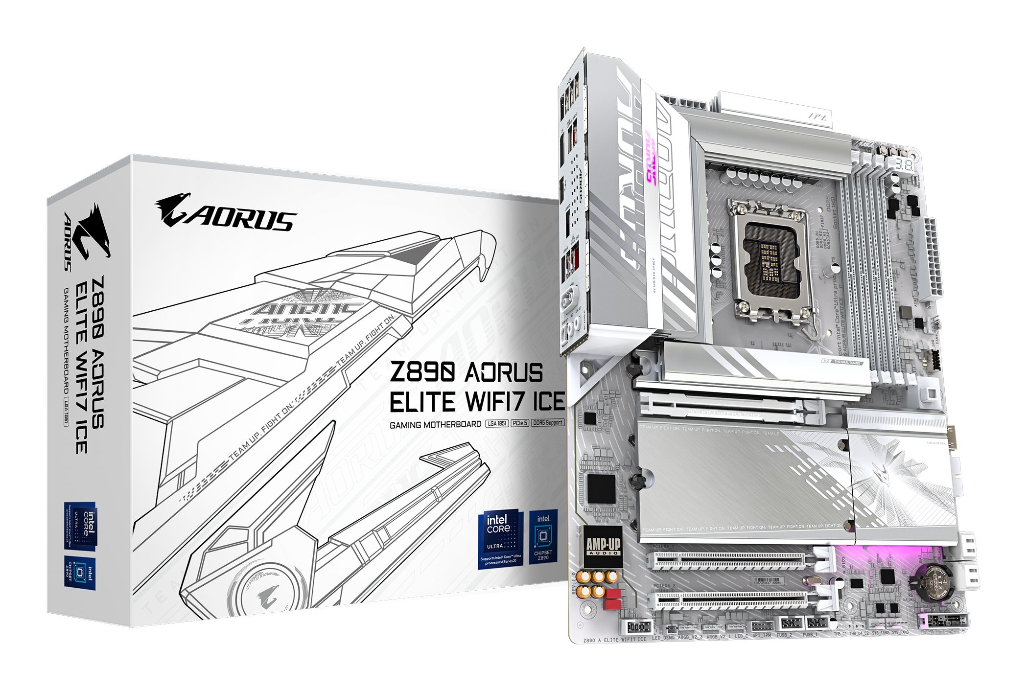 Gigabyte Z890 AORUS ELITE WIFI7 ICE - Moederbord - Socket 1851 - DDR5 - Wi-Fi 7