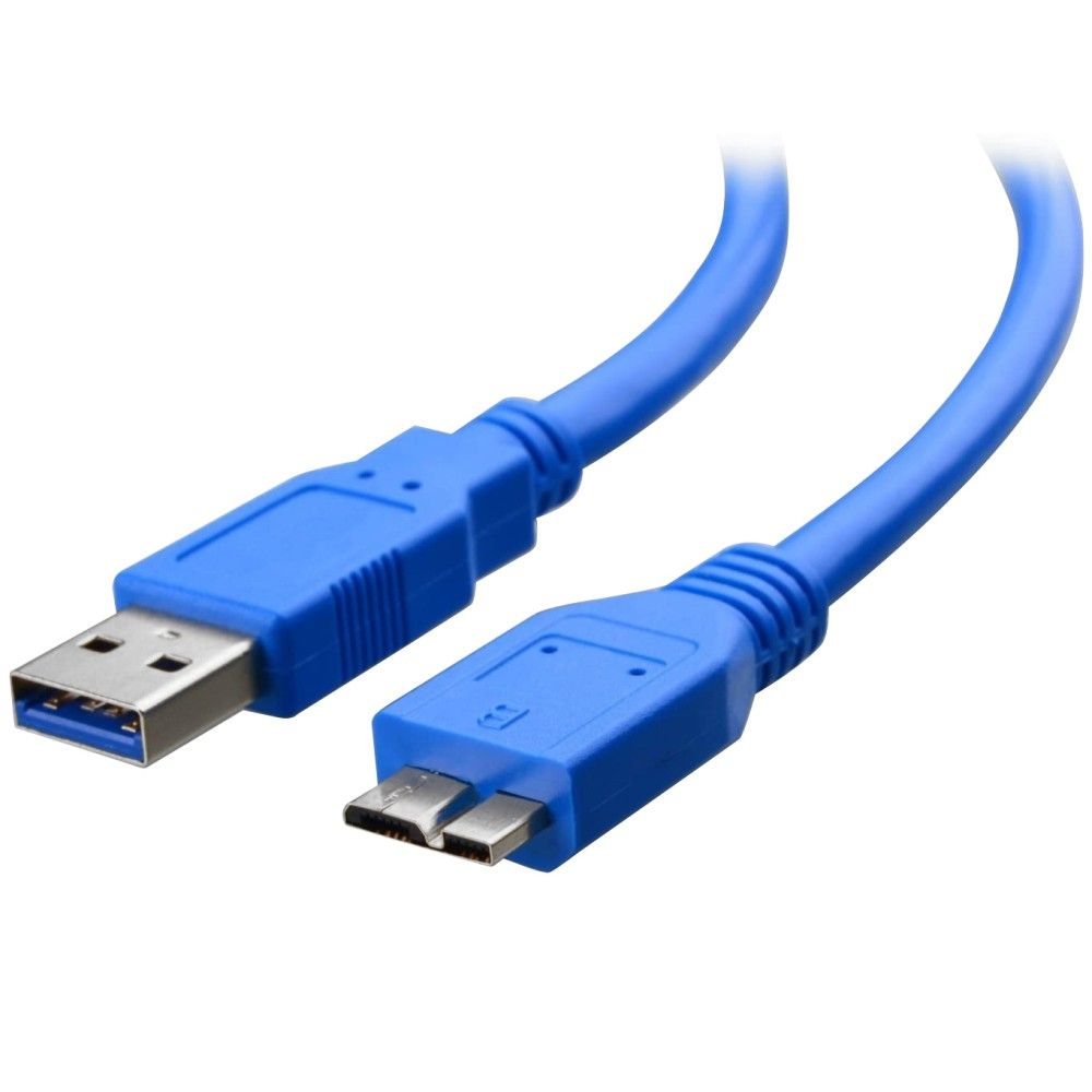 Techly 0.5m USB 3.0 A-Micro B M/M - Blauw