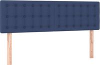 vidaXL Hoofdbord Stof Blauw 144x5x78/88 cm