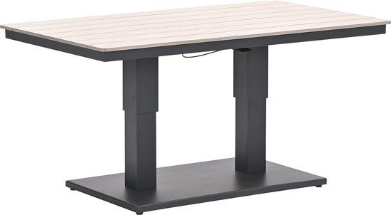 Garden Impressions Brugge Verstelbare Loungetafel - 150x87 cm - Donker Grijs