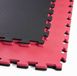 Tapis de fitness, 100x100x2 cm, noir/rouge