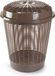 Forte Plastics Ronde wasmand/opbergmand met deksel 50 liter taupe
