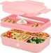 Equivera Lunchbox - Rose - Polypropylène - Sans BPA - 2L