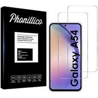 Phonillico® Gehard Glas voor Samsung Galaxy A54 5G [Pack 2] Glasfolie Screenprotector