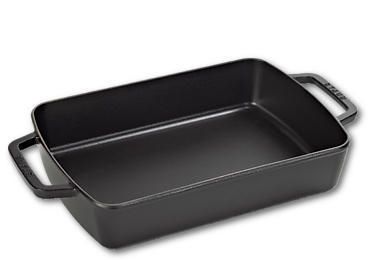Staub Rectangular Baking Dish - 30x20cm - Black - Cast Iron