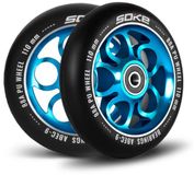 Soke Scooterwielen 110 mm blauw 2 stuks