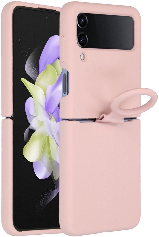 Accezz Liquid Silicone Backcover Roze Samsung Galaxy Z Flip 4
