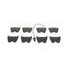 Bosch Kit de plaquettes de frein, frein à disque 0 986 424 949 Audi