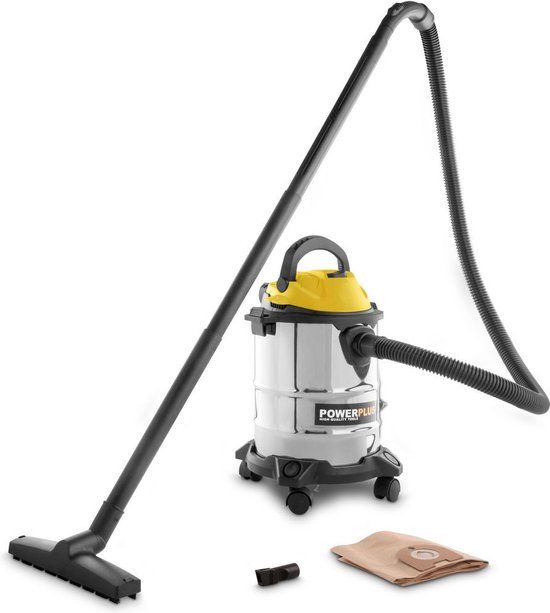 Powerplus POWX322 - Nat- & Droog Stofzuiger - 1000W - 15L - Geel