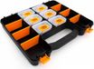 Beta Assortimentsdoos - 6 uitneembare bakjes - Zwart, Oranje