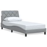 VidaXL Bedframe Lichtgrijs Stof 90x200 cm