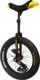 Qu-ax heavy duty Trial eenwieler 19 inch Zwart Aluminium