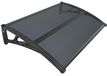 VOUNOT® Auvent de porte d'entrée, marquise de toit en polycarbonate, porte résistante, abri de toit, protection contre la pluie et les UV, 120x80cm, anthracite